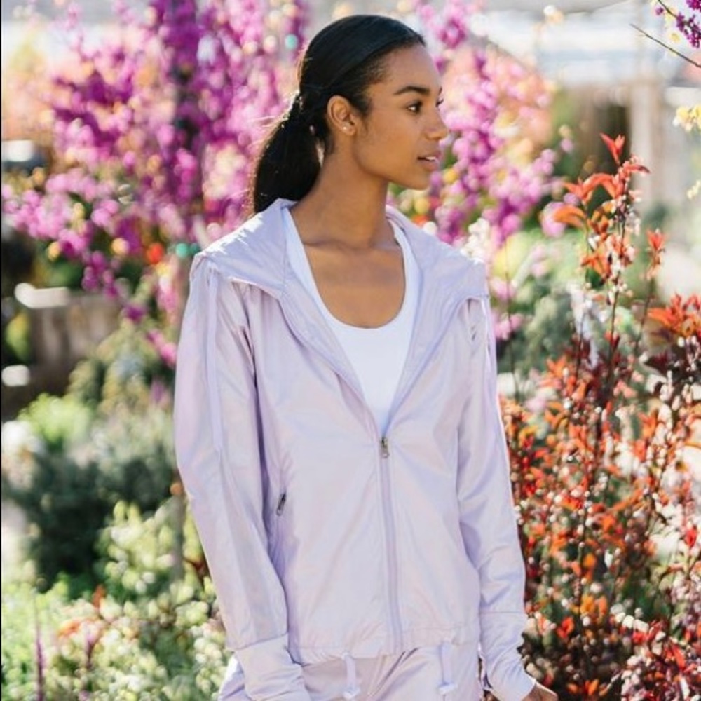 BRAND NEW. ZYIA lilac bomber jacket.